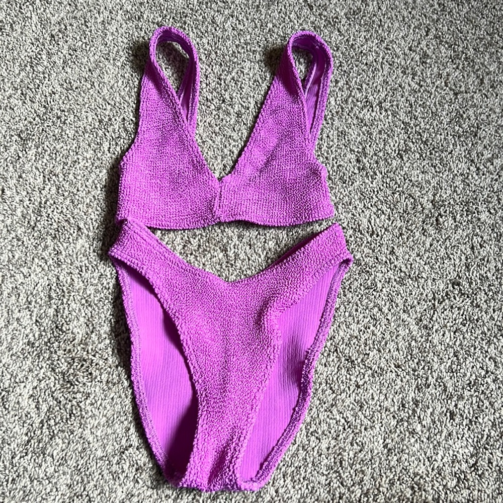 Vibrant purple ASOS bikini